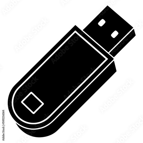 usb flash drive isolated
