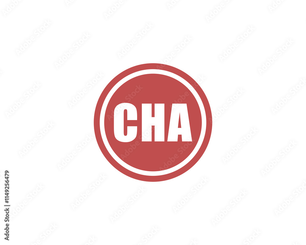 CHA logo design vector template. CHA CHA logo design vector template. CHA