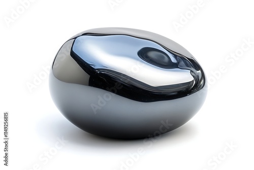 stone hematite isolated on white