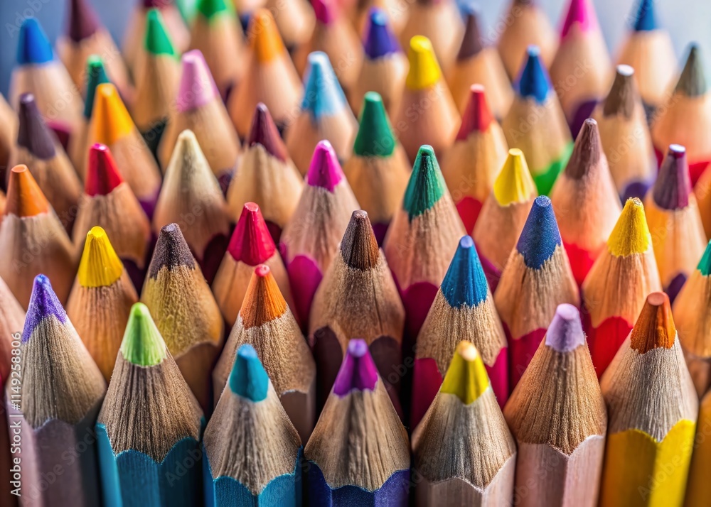 Minimalist Close-up of Pencils: Unique Individuality & Creativity Minimalist Close-up of Pencils: Unique Individuality & Creativity
