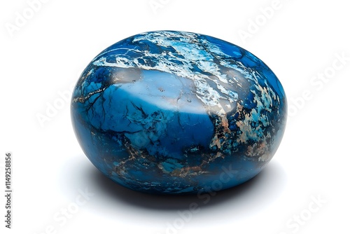 stone azurite isolated on white