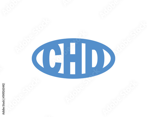 CHD logo design vector template. CHD