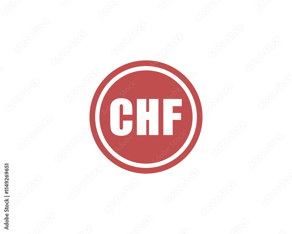 CHF Logo design vector template. CHF CHF Logo design vector template. CHF