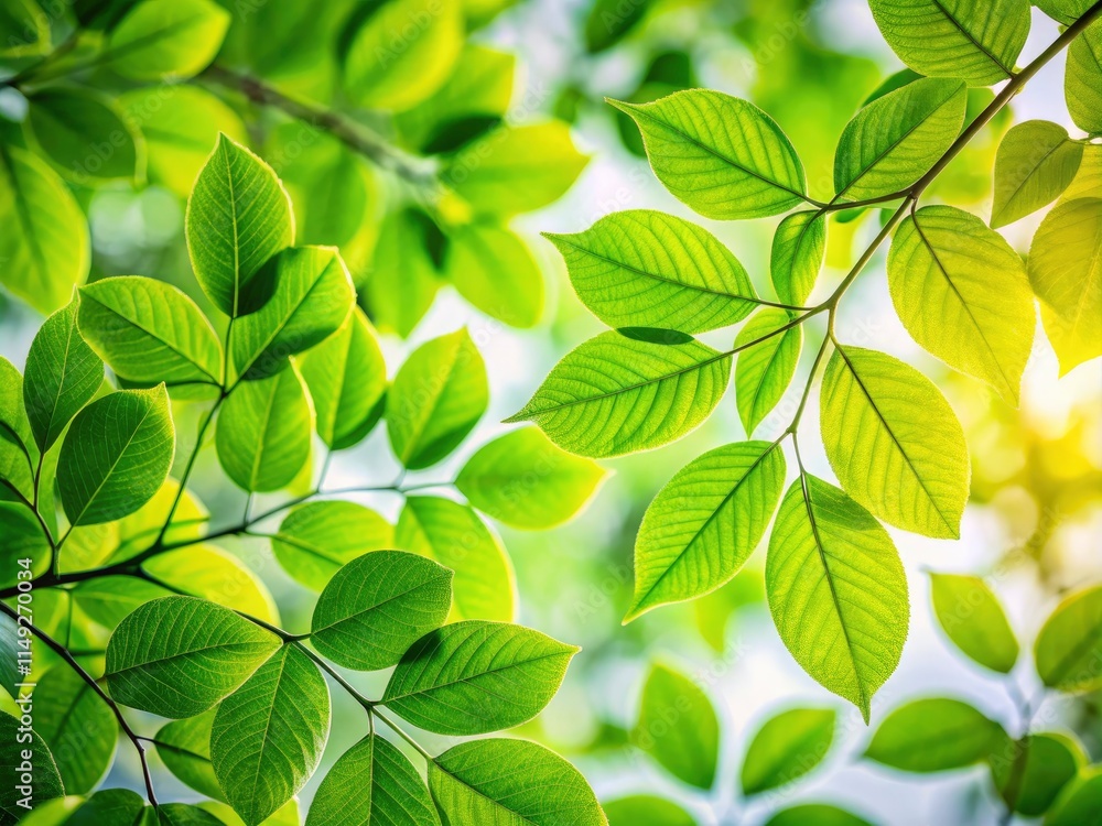 Crisp, high-resolution image of a plant branch with vibrant green foliage, isolated on white. Crisp, high-resolution image of a plant branch with vibrant green foliage, isolated on white.