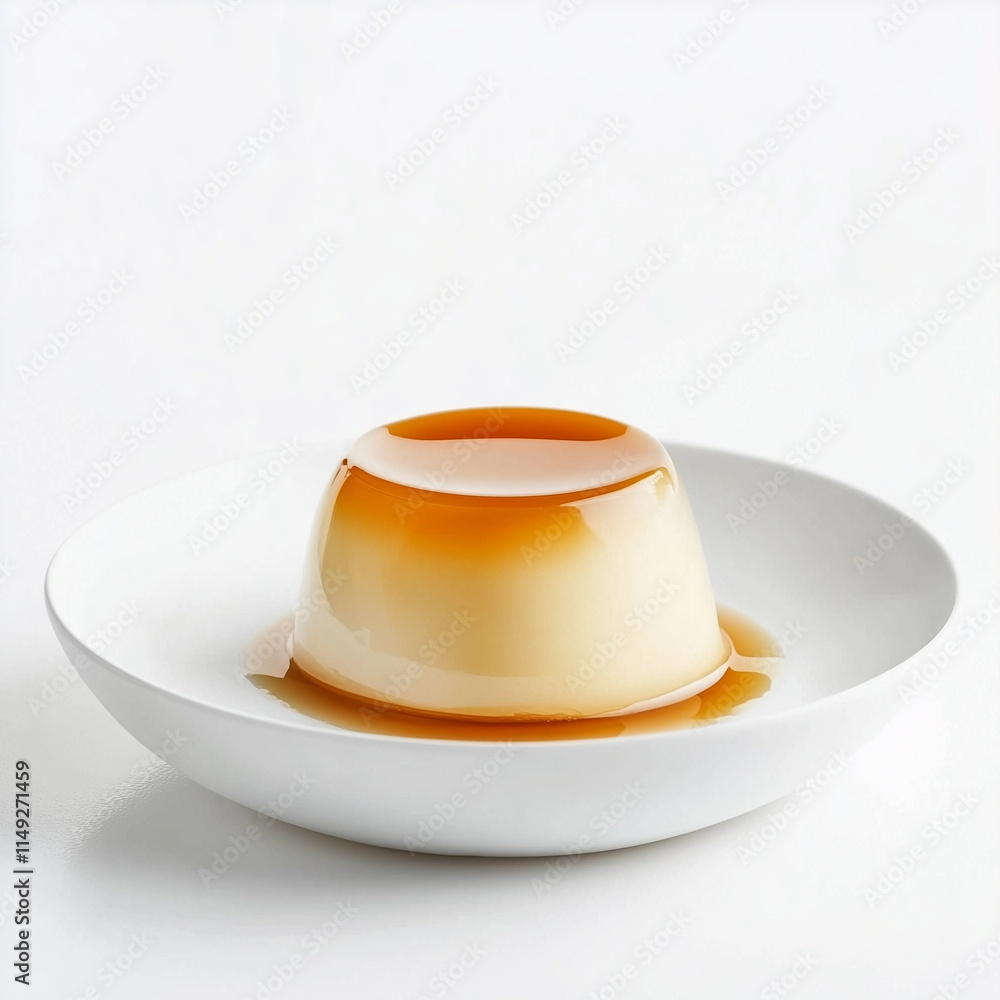 Artistic shot of passion fruit soufflé with bright orange tones, minimalist background, elegant plating Artistic shot of passion fruit soufflé with bright orange tones, minimalist background, elegant plating