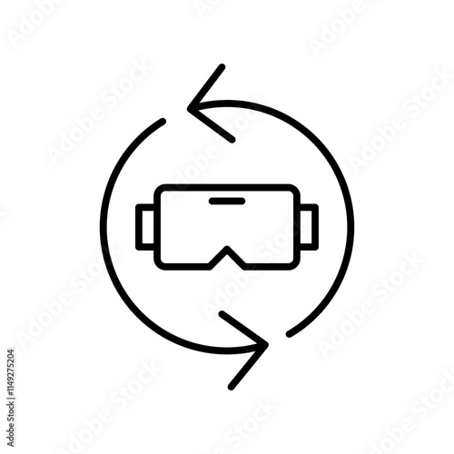 vr line icon