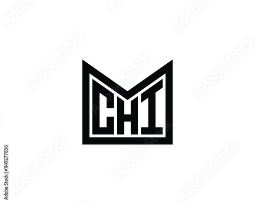 CHI logo design vector template. CHI