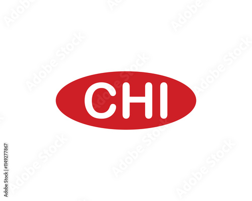 CHI logo design vector template. CHI