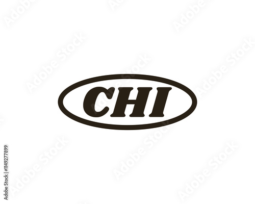 CHI logo design vector template. CHI