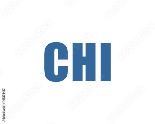 CHI logo design vector template. CHI