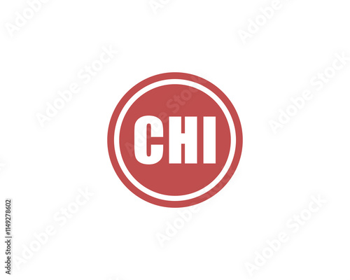 CHI logo design vector template. CHI