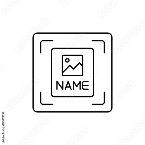 IFrame Outline Icon to display content from another source.