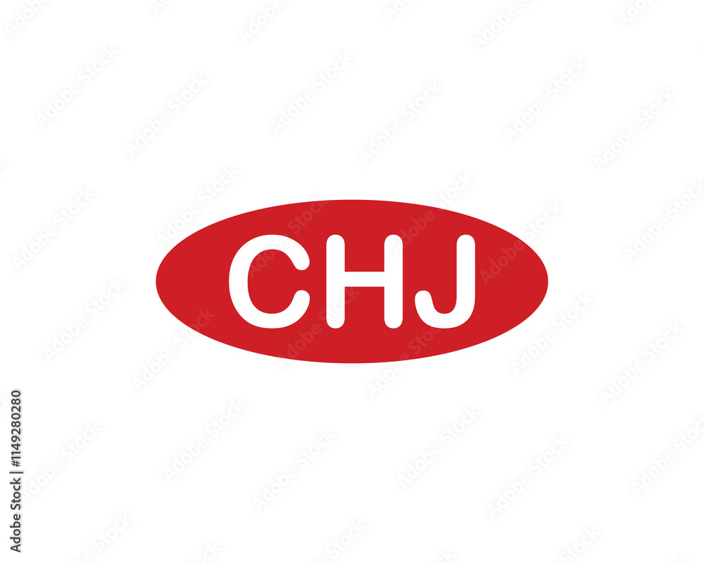CHJ logo design vector template. CHJ CHJ logo design vector template. CHJ
