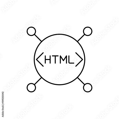 Accessibility Outline Icon Implies attributes for accessibility in HTML.