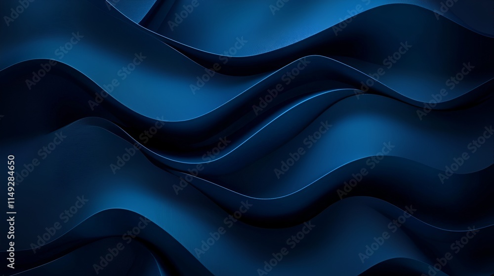 Abstract dark blue wavy layered background design Abstract dark blue wavy layered background design