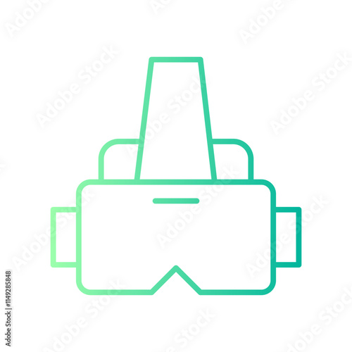 vr headset gradient icon