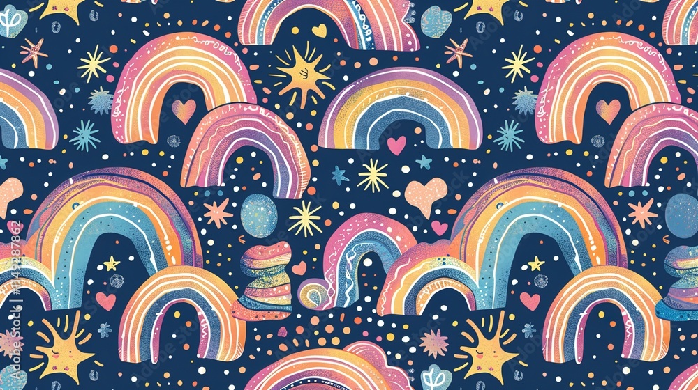 Rainbow dream pattern wallpaper Rainbow dream pattern wallpaper