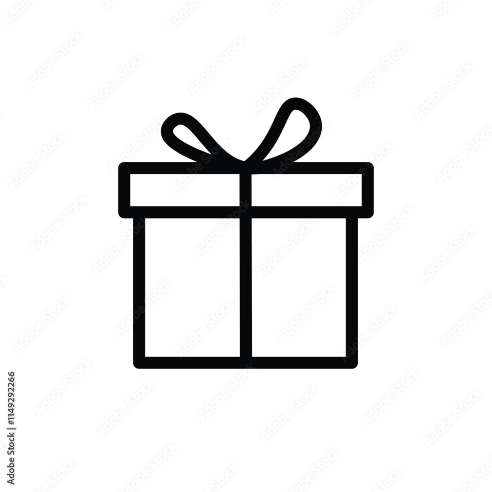 Gift box icon design template. Trendy style, vector Gift box icon design template. Trendy style, vector