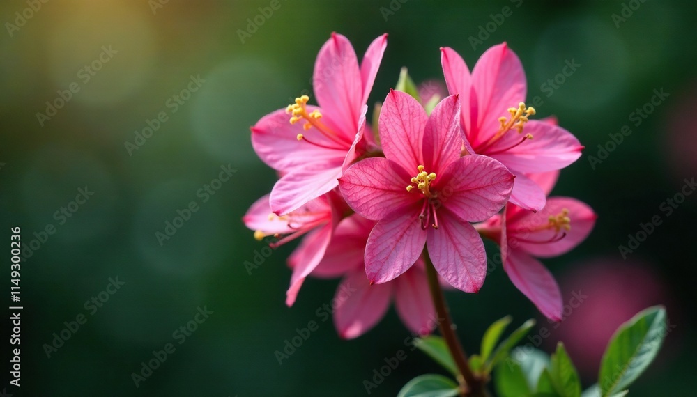 Pink Arachnothryx leucophylla blossoms on a stem, nature, flowers Pink Arachnothryx leucophylla blossoms on a stem, nature, flowers