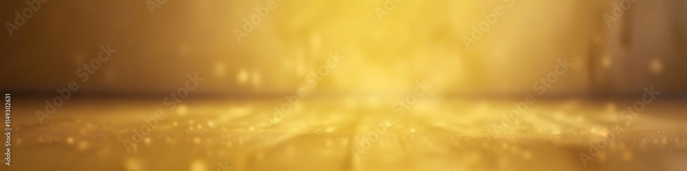 Obraz premium Soft Focus Yellow Background with Defocused Lights and Shadow, ambient light, , yellow background