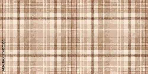 Elegant beige plaid pattern perfect for textiles or backgrounds.