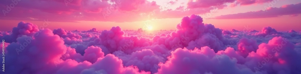 Glowing pink orbs illuminate the soft purple clouds at sunset, pink, atmosphere, orb Glowing pink orbs illuminate the soft purple clouds at sunset, pink, atmosphere, orb