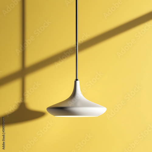 A white light fixture from a pole