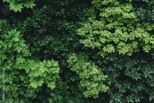 緑豊かな植物の群れが織りなす自然の美しさ