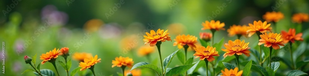 Eine Gruppe von Blumen, darunter eine Bananenstr?ucher in einem waldigen Garten, bauernhof, natur, pflanze Eine Gruppe von Blumen, darunter eine Bananenstr?ucher in einem waldigen Garten, bauernhof, natur, pflanze