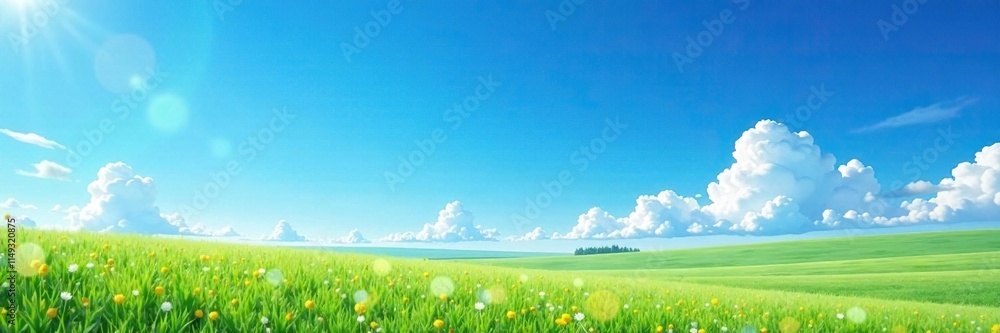 Obraz premium Vast expanse of clear blue summer sky with no clouds, expansive view, open space, natural wonder