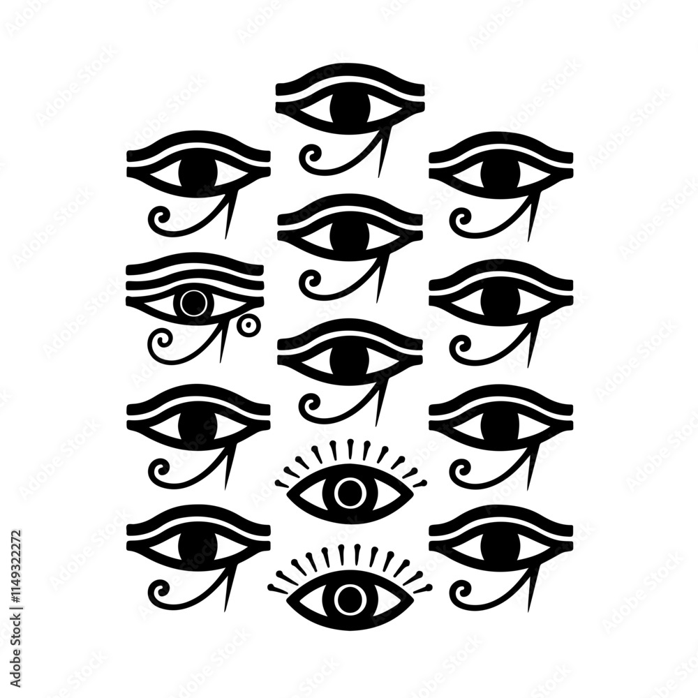 Fototapeta premium set of eyes