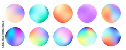luminous colorful 3d sphere shape design collection
