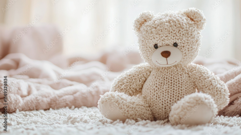 An adorable soft background featuring plush toy and soft colors, creating a warm and inviting atmosphere for baby portraits. An adorable soft background featuring plush toy and soft colors, creating a warm and inviting atmosphere for baby portraits.