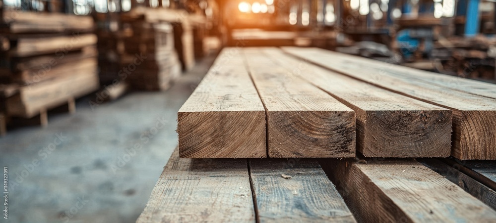 Woodworking process lumber yard high-quality timber industrial setting close-up view craftsmanship importance Woodworking process lumber yard high-quality timber industrial setting close-up view craftsmanship importance
