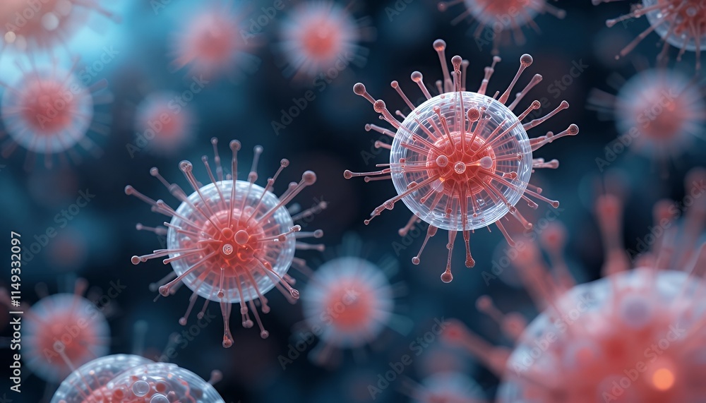 Fototapeta premium 3d rendered illustration of a virus
