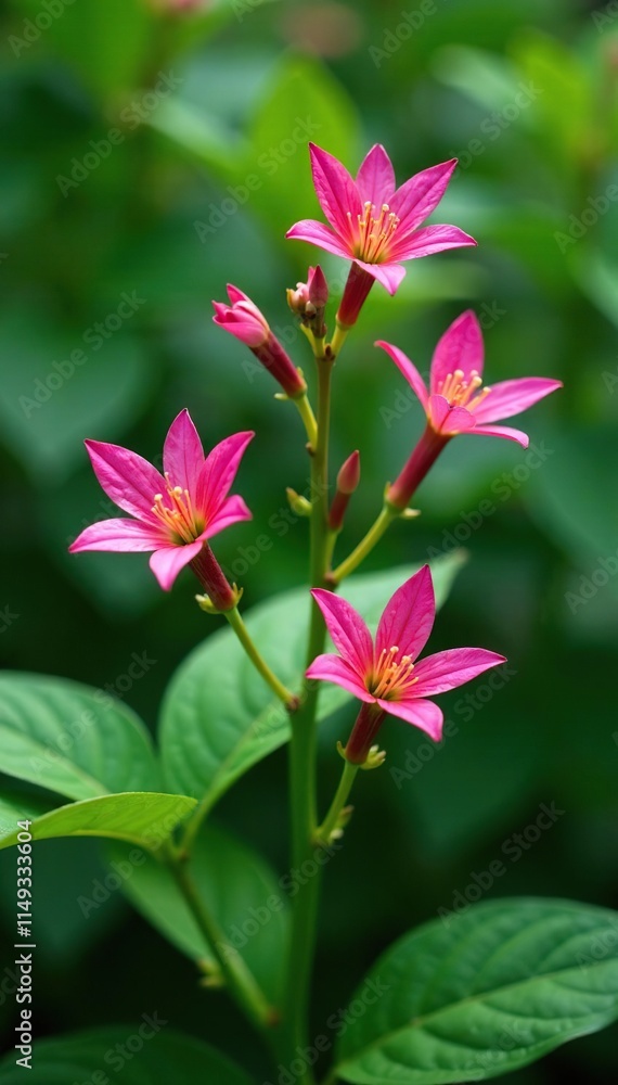 Pink Arachnothryx leucophylla flowers in a lush green garden, exotic flowers, nature photography, arachnothryx leucophylla pink flowers Pink Arachnothryx leucophylla flowers in a lush green garden, exotic flowers, nature photography, arachnothryx leucophylla pink flowers