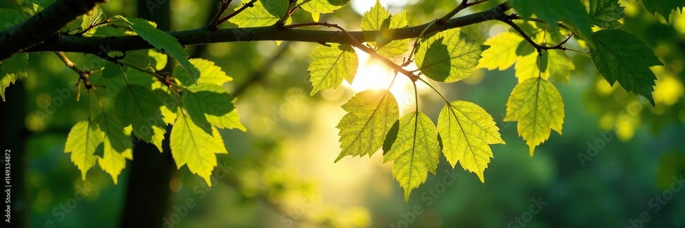 The sun casts dappled light through the branches of an alder tree, sunlight filtering, inviting, branches The sun casts dappled light through the branches of an alder tree, sunlight filtering, inviting, branches