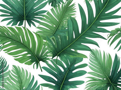 Wallpaper Mural Tropical Palm Leaves  Torontodigital.ca