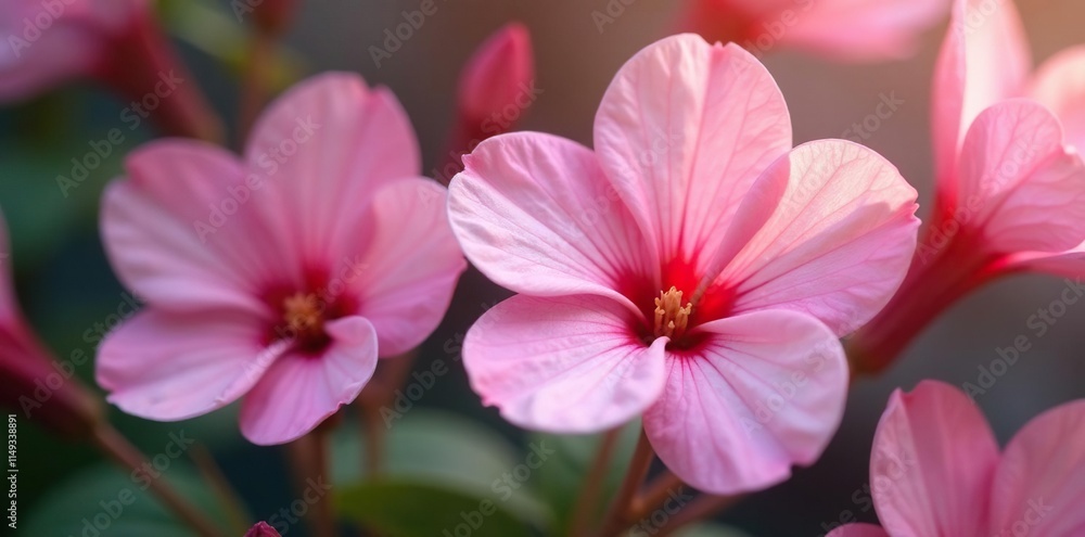 Soft pink primrose with intricate details and curved shape, flowers, curved shape Soft pink primrose with intricate details and curved shape, flowers, curved shape