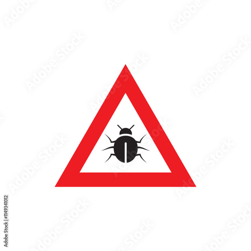 Computer virus sign warning trojan mailware. Security internet virus alert infection.