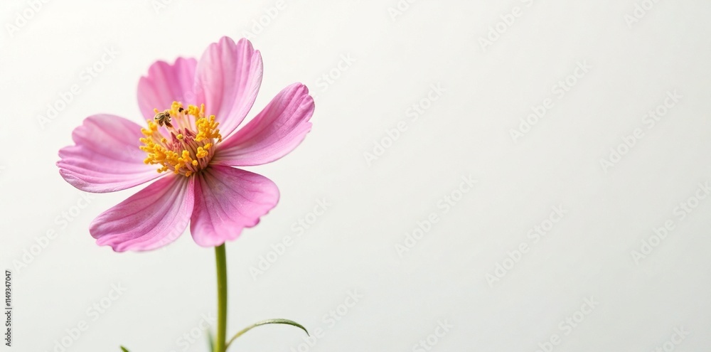 Single bee balm flower with intricate details and soft colors on a white background, flower, bee balm, high detail Single bee balm flower with intricate details and soft colors on a white background, flower, bee balm, high detail