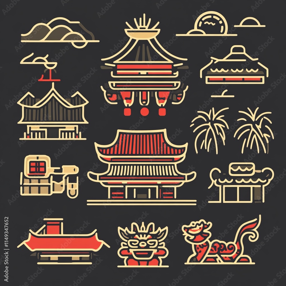 Asian Architecture Icons Temples, Pagodas, and Cultural Symbols
