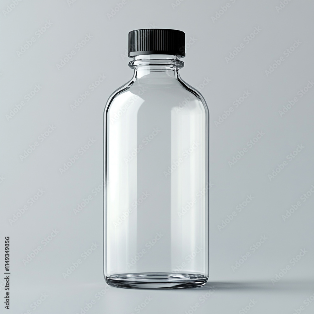 Minimalist Water Bottle Mockup - Customizable Design Template Minimalist Water Bottle Mockup - Customizable Design Template