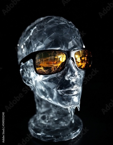 Wallpaper Mural Mannequin face with sunglasses Torontodigital.ca