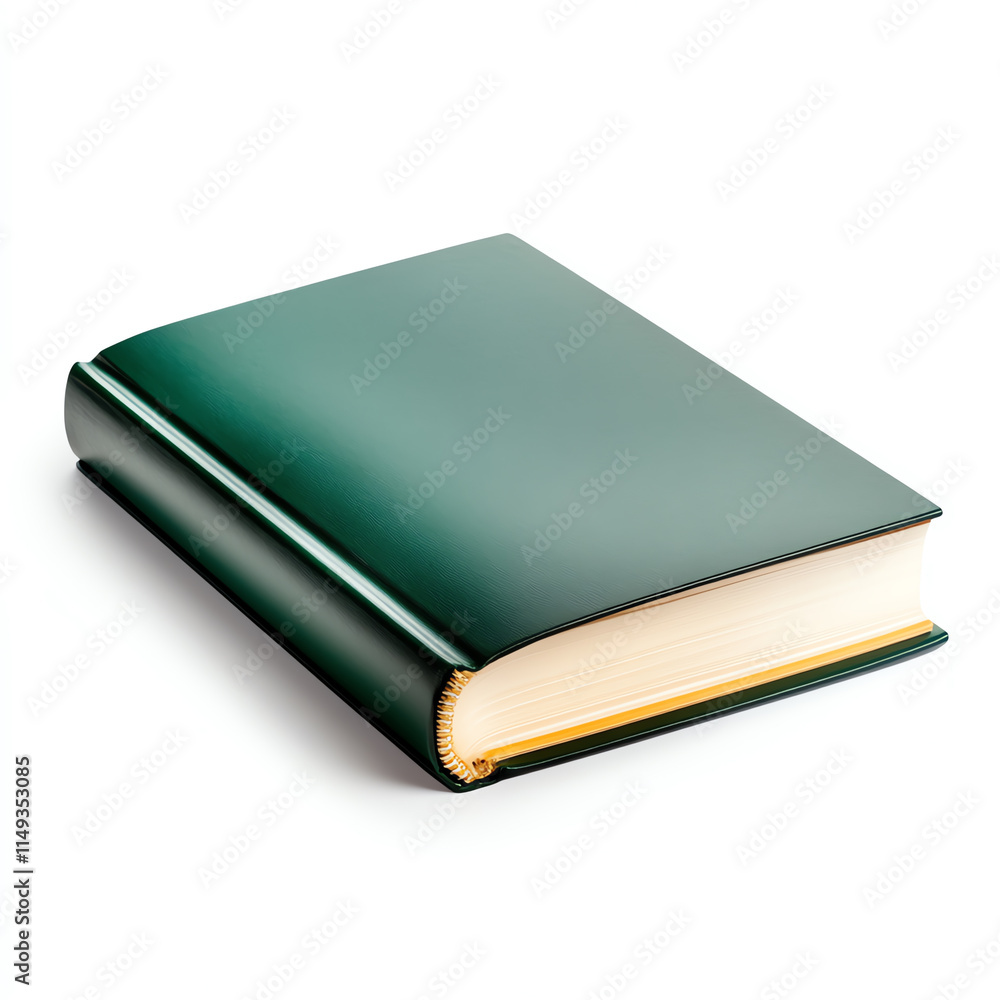 A closed green book with a smooth cover and gold-edged pages, symbolizing knowledge. A closed green book with a smooth cover and gold-edged pages, symbolizing knowledge.