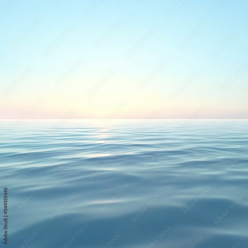 Fototapeta premium Smooth water surface with subtle ripples, texture, tranquility and fluidity