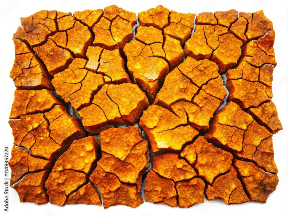 High-resolution aerial photos reveal diverse ground cracks. High-resolution aerial photos reveal diverse ground cracks.