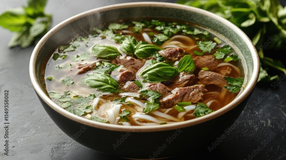 Steaming Bowl of Vietnamese Pho Steaming Bowl of Vietnamese Pho