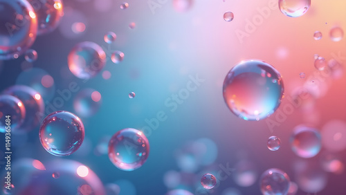 Wallpaper Mural Abstract background with colorful bubbles. Concept of purity, clarity, and freshness. Torontodigital.ca
