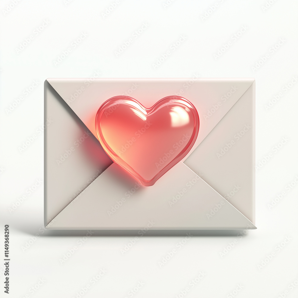letter with heart shape letter with heart shape